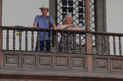 Petra und Bernd im Garten Santa Anna